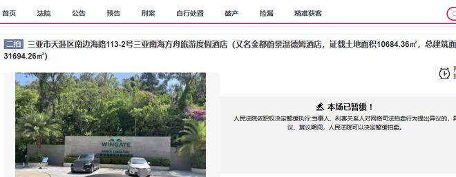 雷火竞技平台海南三亚这家高端酒店降价1个亿第二次拍卖被人底价42亿拿下(图4)