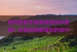 雷火竞技如何避免在海南跟团游中受骗？全面指南确保您的旅行安全与愉快(图3)